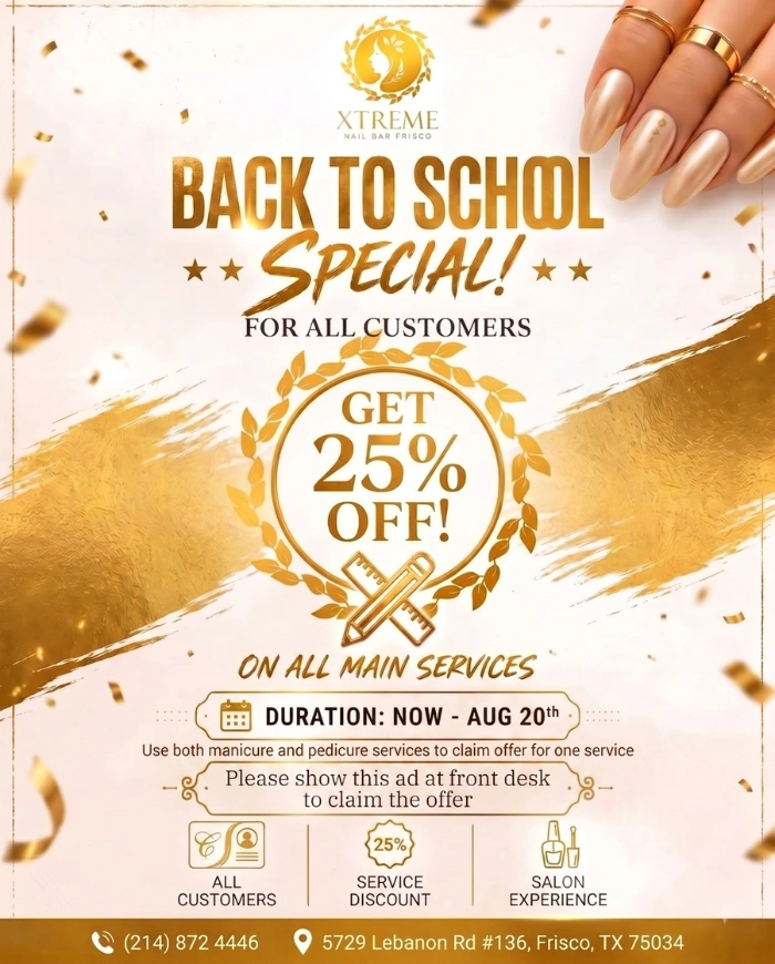 Back to school promo